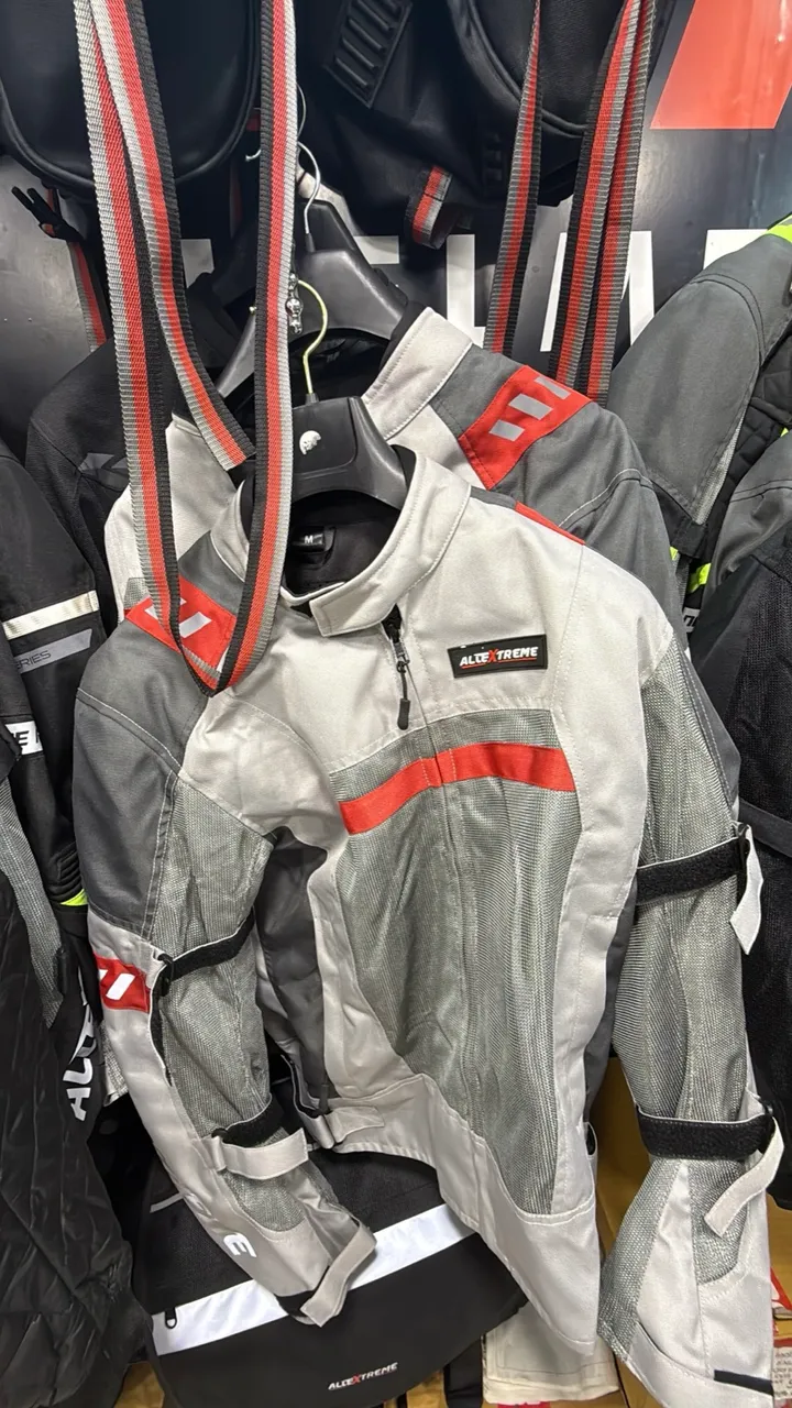 Mesh riding jacket on display at Speed World